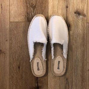 Soludos white slip ons - W10 - NWOT